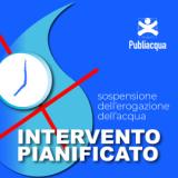 Sospensione dell'acqua per intervento programmato