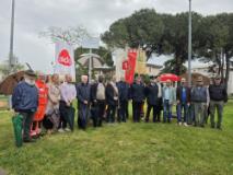 Intitolazione giardino a Papa Francesco (Fonte foto comunicato Comune di Montemurlo)