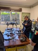 Alessandra Petrucci, Fabio Ciciliano e Nicola Casagli nella sala operativa del Centro per la Protezione Civile dell’Università di Firenze (Fonte foto Università degli Studi di Firenze)