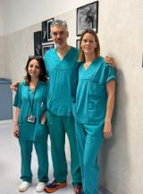 Le dottoresse dell&rsquo;ambulatorio del pavimento pelvico Giusy Amarù e Cristina Regini al centro Massimo Gabbanini direttore della Ginecologia (Fonte foto comunicato Ausl Toscana Centro)