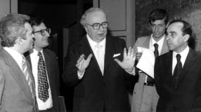 Giovanni Spadolini alla "Cesare Alfieri" (Foto da comunicato UniFi)