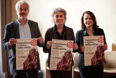 Un momento della conferenza stampa (foto Antonello Serino - Met Ufficio Stampa)