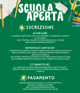 locandina iscrizioni 'Scuola aperta'