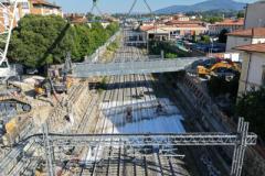 Rimozione del vecchio impalcato (Fonte foto comunicato FS italiane)