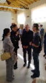 Un momento della visita