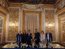 Foto Città Metropolitana di Firenze - Da sinistra, Ugo Poggi, Alessia Bettini, Bruno Botticelli, Niccolò Ugo Poggi, Daniela Cheli, Giuseppe Vito