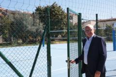 Inaugurazione campo sportivo outdoor succursale Calamandrei a Sesto Fiorentino (nella foto il consigliere metropolitano Nicola Armentano) Fonte foto Antonello Serino Redazione MET - Ufficio Stampa