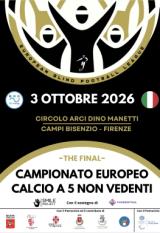 La copertina del torneo europeo di Calcio a 5 per non vedenti 