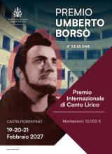 La locandina del Premio Umberto Borsò 2026-2027