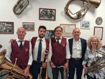 da sx vicepresidente Franco Rimini, pesidente Francesco Zinno, segretario Mauro Falchini, sindaco Sottani e assessora Toniazzi