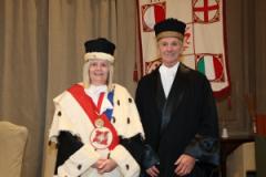 la rettrice Alessandra Petrucci e Massimo Carrara